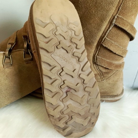 Bearpaw Brown Buckled Short Women's Winter Sherpa Boots 7 - Picture 6 of 6